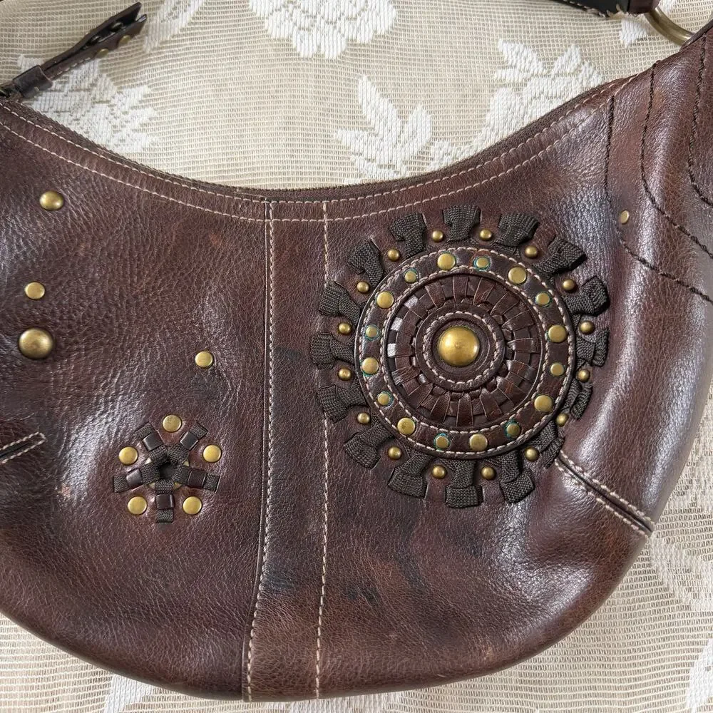Vintage Coach Leather Hobo Shoulder Bag